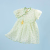 贝贝怡童装儿童女国风连衣裙2024夏新款女宝宝新中式甜美旗袍裙子ZB2DQ003 商品缩略图7