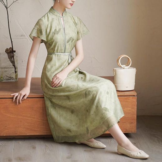 裁缝学苑AQ290新中式天丝连衣裙纸样女装长裙改良旗袍服装打板 商品图1