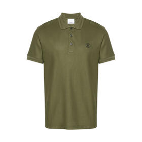 BURBERRY 巴宝莉 男士TB专属标识刺绣棉质短袖 Polo衫 绿色 8083156 A1468