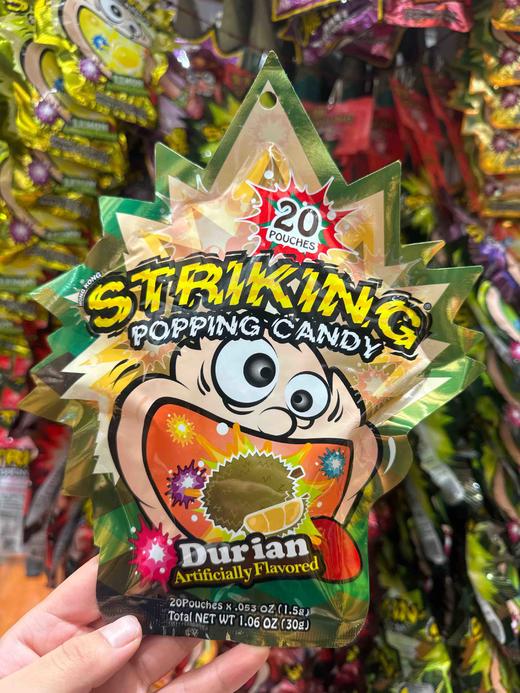 索劲榴莲味跳跳糖30g 商品图0