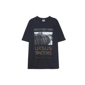 DUSTNATION TRACTORS S/S TEE 复古水洗圆领短袖印花T恤