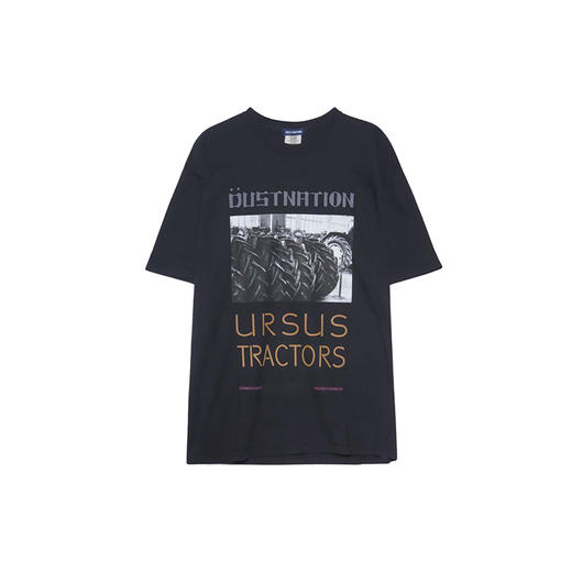 DUSTNATION TRACTORS S/S TEE 复古水洗圆领短袖印花T恤 商品图0