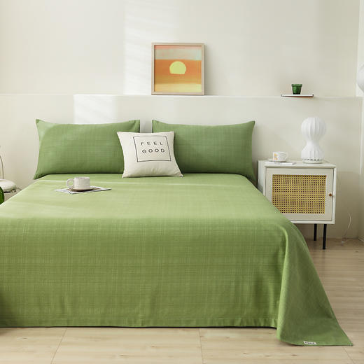 老粗布凉席三件套 | 100%新疆长绒棉 高织高密软糯顺滑 凉而不冰纳汗透气 舒爽不黏身 方便可机洗 8种颜色可选 商品图5