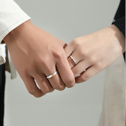 Winy925纯银日月可鉴对戒送女友闺蜜节日生日礼物 商品图5