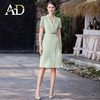 AD薄荷绿法式连衣裙女夏季短袖职业西装裙气质工作服职场通勤女装 商品缩略图0