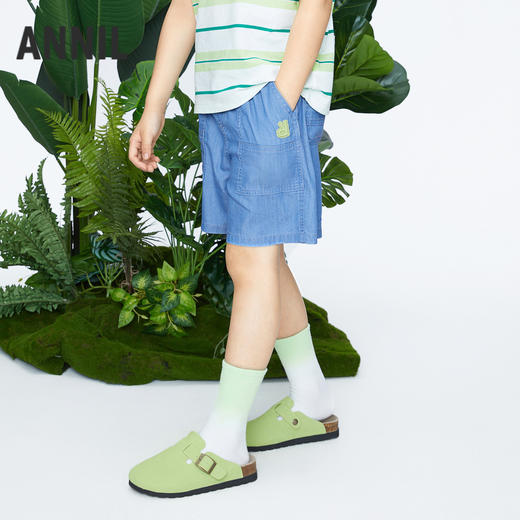 男童抗菌防晒冰牛仔短裤新款安奈儿童装实体店同款AB426628 商品图1