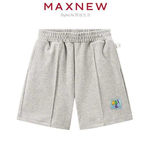 【短裤】童装舒适棉感立体分割时尚五分裤 1N2354103 商品图1