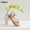 Safiya/索菲娅2025夏季 波西米亚闪钻露趾度假休闲细带凉鞋 SF42115161/SFD2115161 商品缩略图1