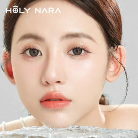【年抛】Holy Nara 水墩墩灰/棕 直径：14.2mm  含水量40%（年抛1片/盒 不同度数请拍两盒）