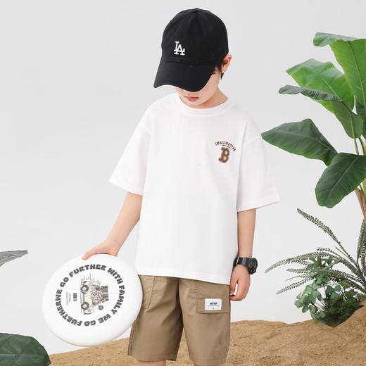 【春节期间1月21日停发，2月5日恢复发货】【特价清仓】贝叮熊棉质儿童休闲短袖T恤 商品图6