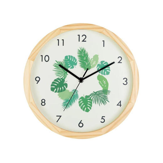 实木静音挂钟 树叶 30SW-NA 商品图3