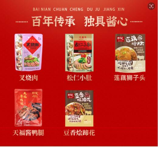 天福号天福传承熟食礼盒1310g【包邮直发】【MJ】（ZB) 商品图5