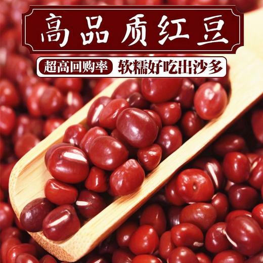 【豆香软糯！红小豆1500g更值】手工精选，颗粒鲜亮饱满，口感沙面，好煮易烂！红豆出沙红豆沙馅料奶茶水果捞原料 商品图0