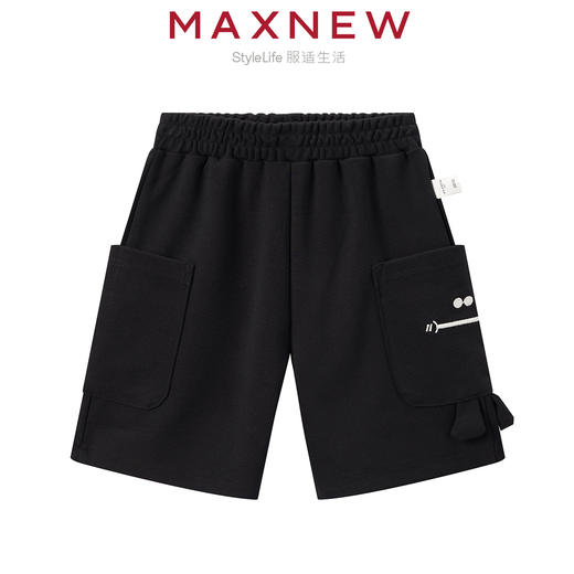 【短裤】 小童舒适亲肤棉润透气时尚口袋短裤 1N2334102 商品图1