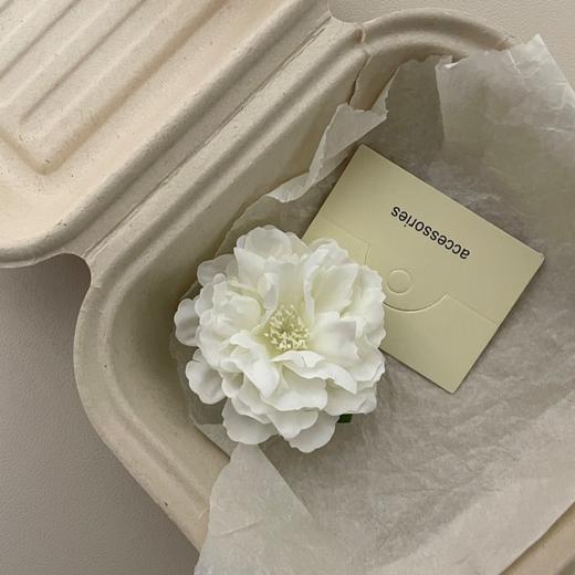 【仿真花氛围感晕染牡丹发夹】牡丹花发夹森系侧边夹，鸭嘴夹气质2025高颜值网红夹子，气质甜美发夹发饰仙女款QQ 商品图6