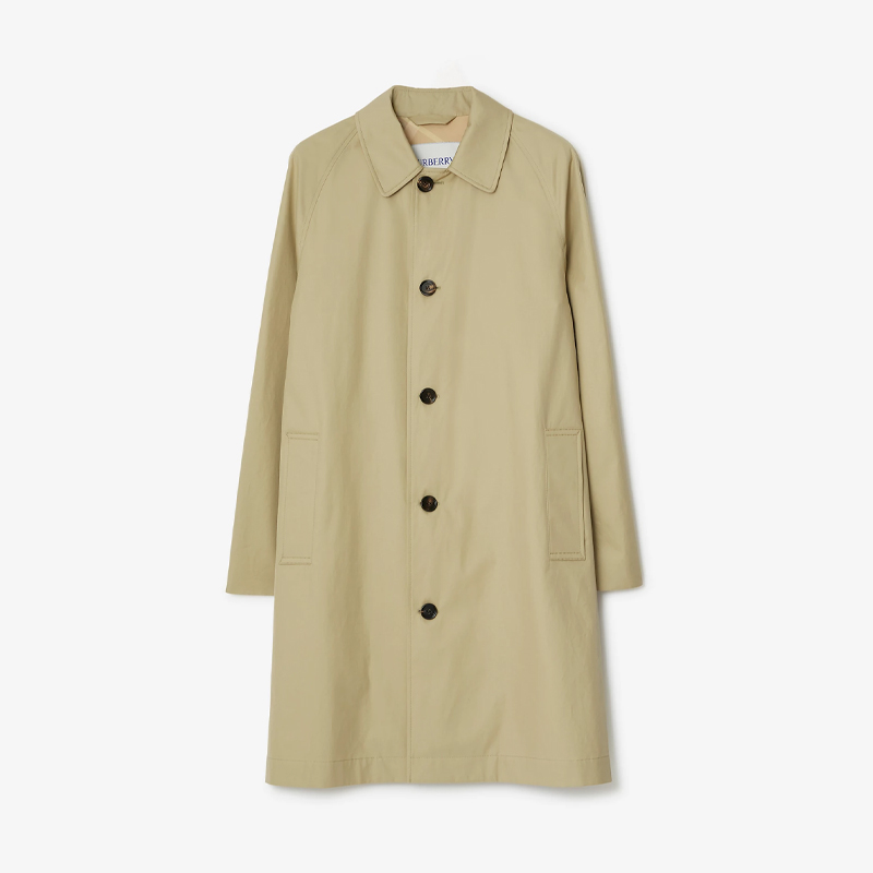 BURBERRY 巴宝莉 男士中长款嘎巴甸轻便风衣 卡其色 8080656 B7311
