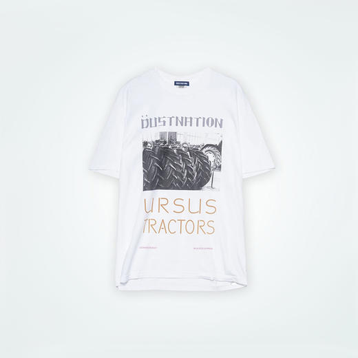 DUSTNATION TRACTORS S/S TEE 复古水洗圆领短袖印花T恤 商品图4