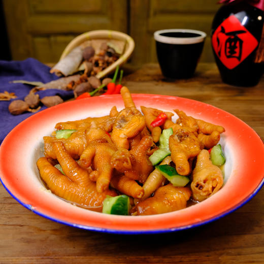 闽味蒜蓉有骨鸡爪卤味带骨蒜香鸡脚400g 商品图5