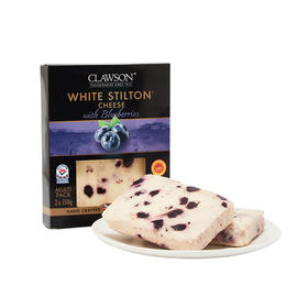 MM 山姆 CLAWSON英国进口 蓝莓风味白色斯蒂尔顿甜品奶酪（再制奶酪）150g*2