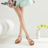 Safiya/索菲娅2025夏季 波西米亚闪钻露趾度假休闲细带凉鞋 SF42115161/SFD2115161 商品缩略图7