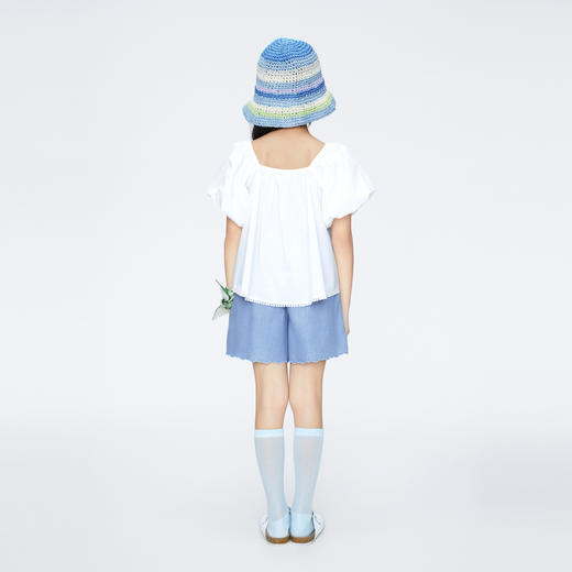 女童小A摆甜美短袖上衣新款安奈儿童装实体店同款AG421811 商品图5