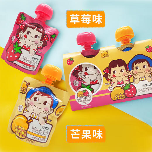 不二家吸吸果冻 芒果+草莓156g/板 果味浓郁入口细腻/051916 商品图0
