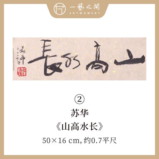 （一）苏华书法原作 每张尺寸50x16cm横幅 四字吉语禅意好内容《大道不孤》《山高水长》《华茂春松》等 手写手书纸本宣纸 现成作品精选呈现 雅致值得收藏 【限量特供 现货包邮】 商品图1