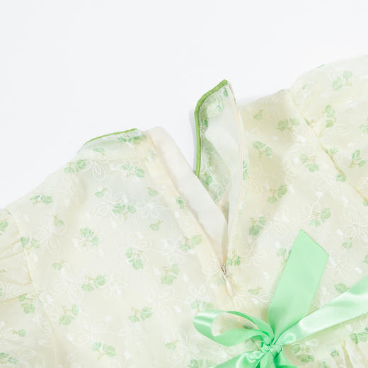 贝贝怡童装儿童女国风连衣裙2024夏新款女宝宝新中式甜美旗袍裙子ZB2DQ003 商品图11