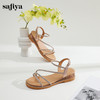 Safiya/索菲娅2025夏季 波西米亚闪钻露趾度假休闲细带凉鞋 SF42115161/SFD2115161 商品缩略图2