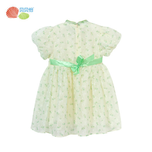 贝贝怡童装儿童女国风连衣裙2024夏新款女宝宝新中式甜美旗袍裙子ZB2DQ003 商品图9