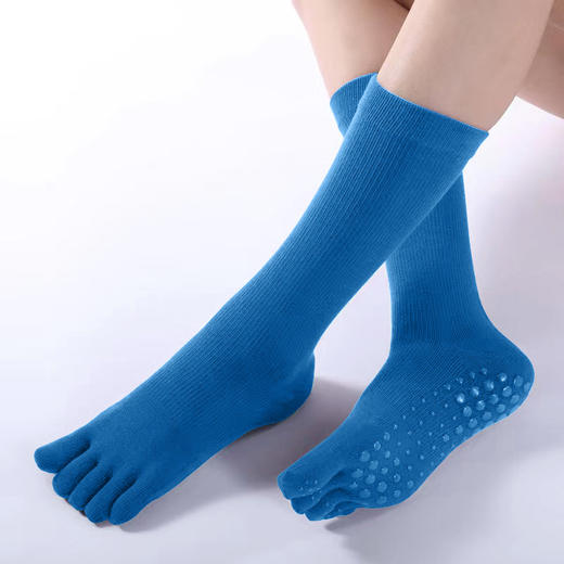 2024新款跨境长筒瑜伽袜五指袜专业保暖小腿袜运动普拉提袜 商品图13