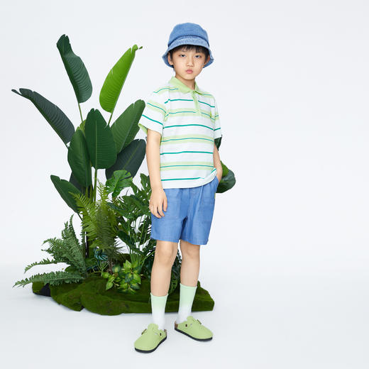 男童抗菌防晒冰牛仔短裤新款安奈儿童装实体店同款AB426628 商品图3