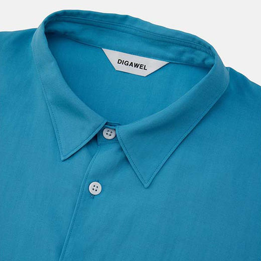 DIGAWEL Side pocket S/S shirt 透气混纺面料侧口袋廓形短袖衬衫 商品图2