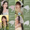【法式三角巾】女士蕾丝 夏季防晒薄款透气百搭时尚头巾 飘带头发带丝巾 商品缩略图0