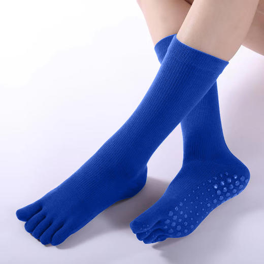 2024新款跨境长筒瑜伽袜五指袜专业保暖小腿袜运动普拉提袜 商品图10