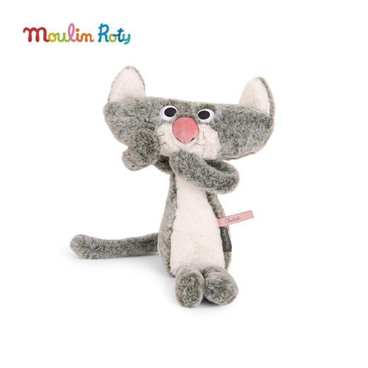 法国 Moulin Roty 玩偶 BBF系列 扁扁猫 高37cm -894021 "Better best friend" 商品图12