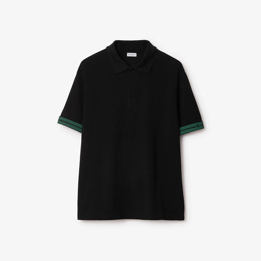 BURBERRY 巴宝莉 男士马术骑士徽标棉质短袖 Polo衫 黑色 8082127 A1189 商品图0