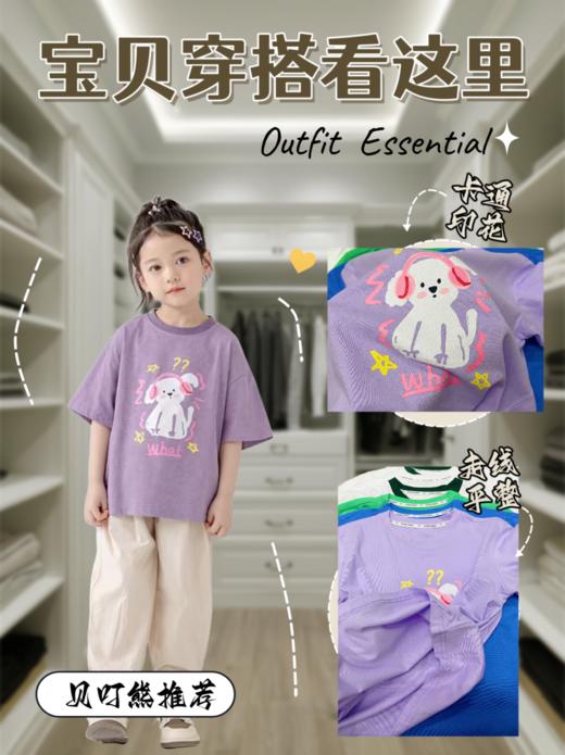 【春节期间1月21日停发，2月5日恢复发货】【特价清仓】贝叮熊棉质儿童休闲短袖T恤 商品图3