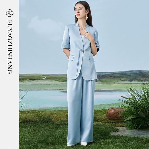 IWY/扶摇系列蓝色夏季新中式国风气质职业西装FYCP363 商品图1