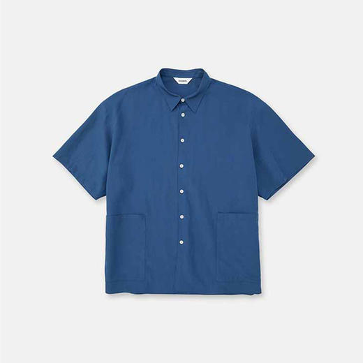 DIGAWEL Side pocket S/S shirt 透气混纺面料侧口袋廓形短袖衬衫 商品图4