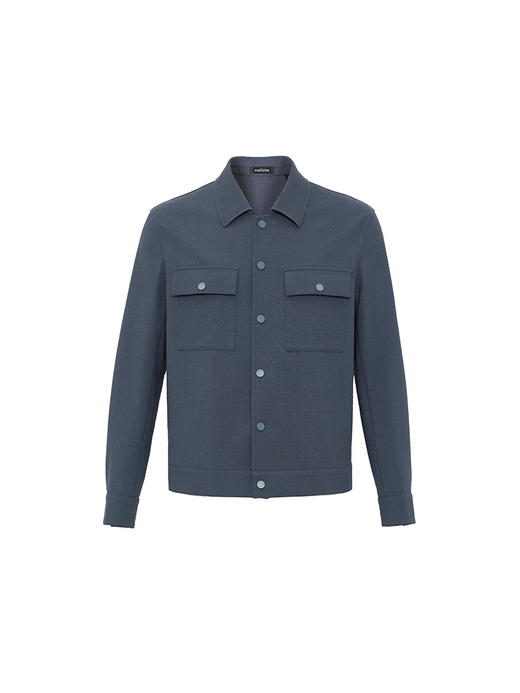 callisto深灰绵羊毛混纺夹克 STFEJ202T 商品图3