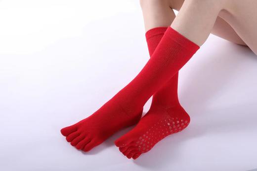 2024新款跨境长筒瑜伽袜五指袜专业保暖小腿袜运动普拉提袜 商品图9