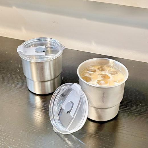 🌺【PONEL派能咖啡随行杯】✅304不锈钢材质，🥬每一口都放心 ✅300ML容量，👏冷热皆可  商品图3