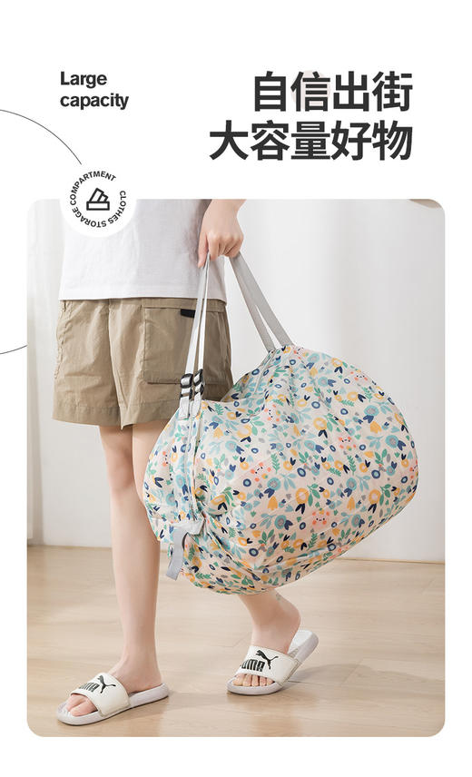 买1送1【小体积大容量】便携多功能可折叠购物袋 2012-4 商品图11
