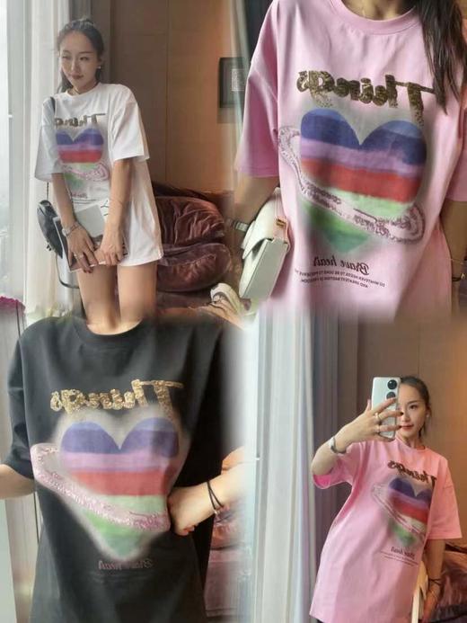 女珠爱心短袖大T80013 商品图3
