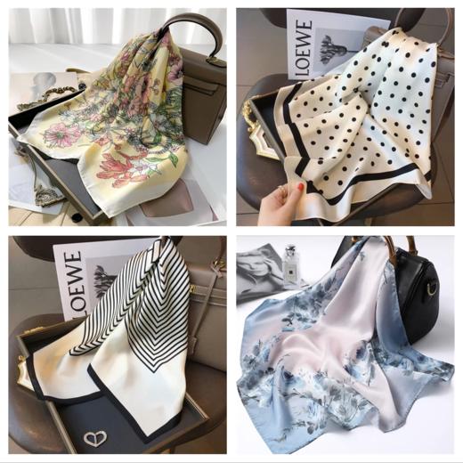 鑫彩之云珍珠玫瑰丝巾扣+随机丝巾一条 商品图2