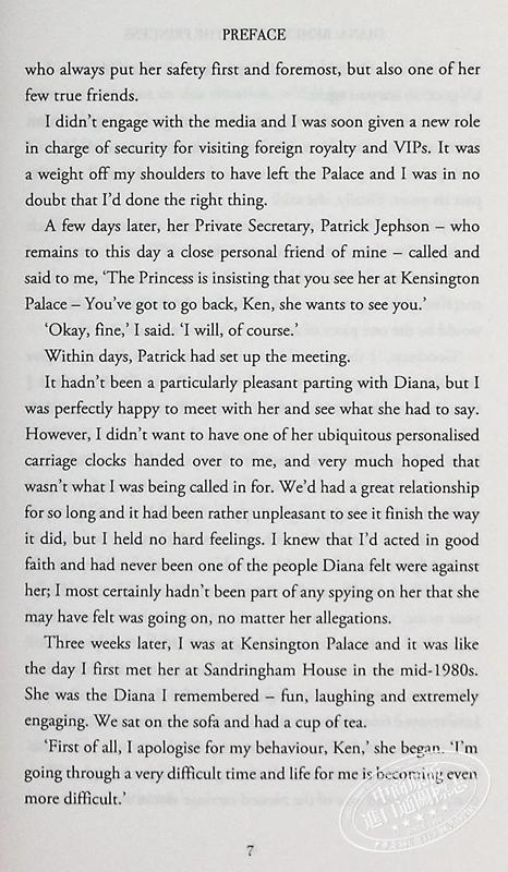 【中商原版】戴安娜 纪念王妃 她去世二十五年后对她生活的反思 Diana Remembering the Princess 英文原版 Ken Wharfe 商品图7
