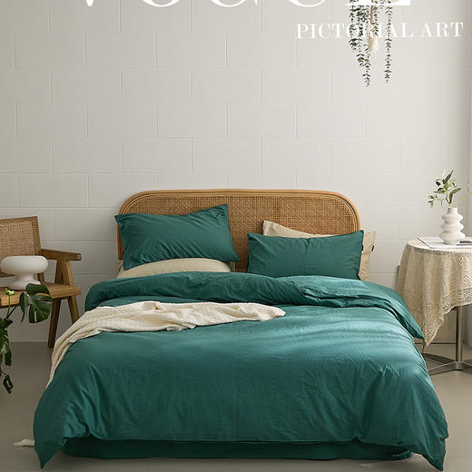 【A类纯色简约三四件套】100%纯棉 水洗棉全棉床单色织 多种颜色 自然理念 商品图14