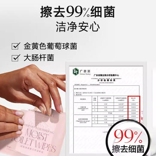 绽家6.18大促！【绽家玫瑰润养清爽湿厕纸20片/盒】 用了就像淋浴冲洗过一样 干净无残留    0609 商品图3