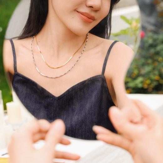 Amber Lollipop	蔚蓝系列宝石串珠项链【缺】 商品图0